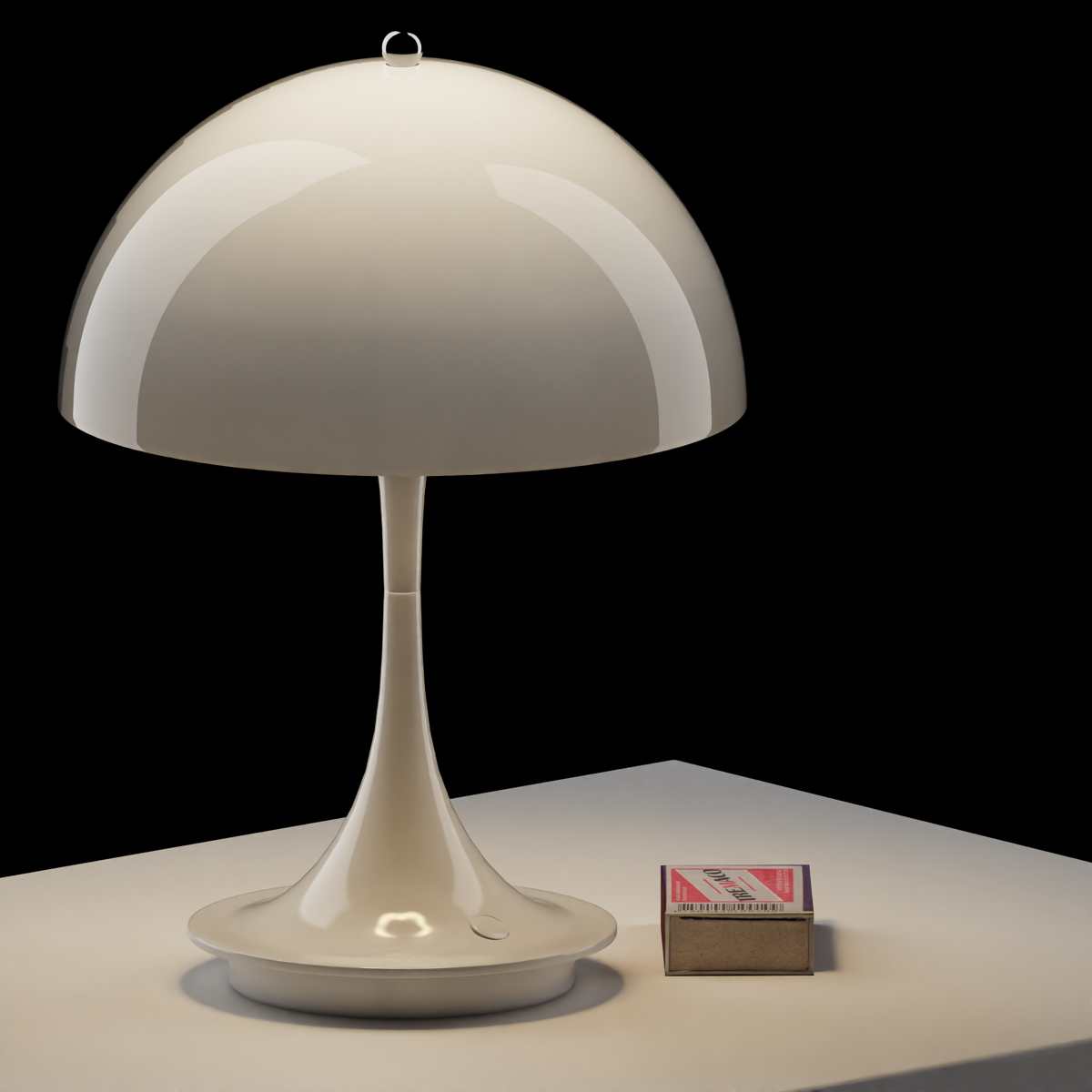 Louis Poulsen Panthella Portable LED USB Table Lamp White Rechargeable Portable By Verner Panton.png