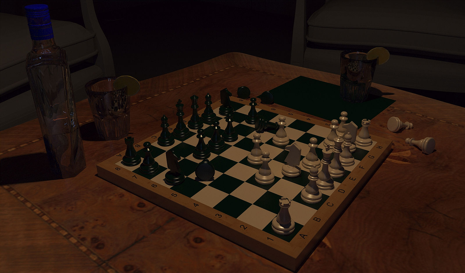 Chess mate in three.